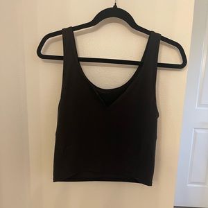 Lululemon black crop tank